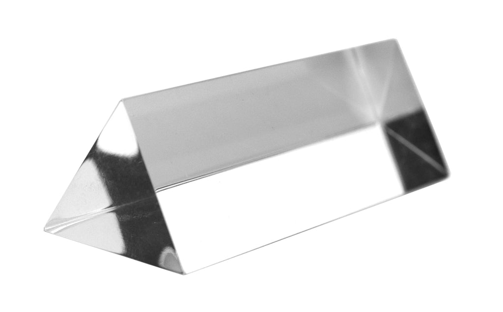 [Australia - AusPower] - Equilateral Prism, 3" (75mm) Length, 1" (25mm) Faces - Triangular - Polished Acrylic - Excellent for Physics, Light Refraction & Wavelength Experiments, Photography - Eisco Labs 