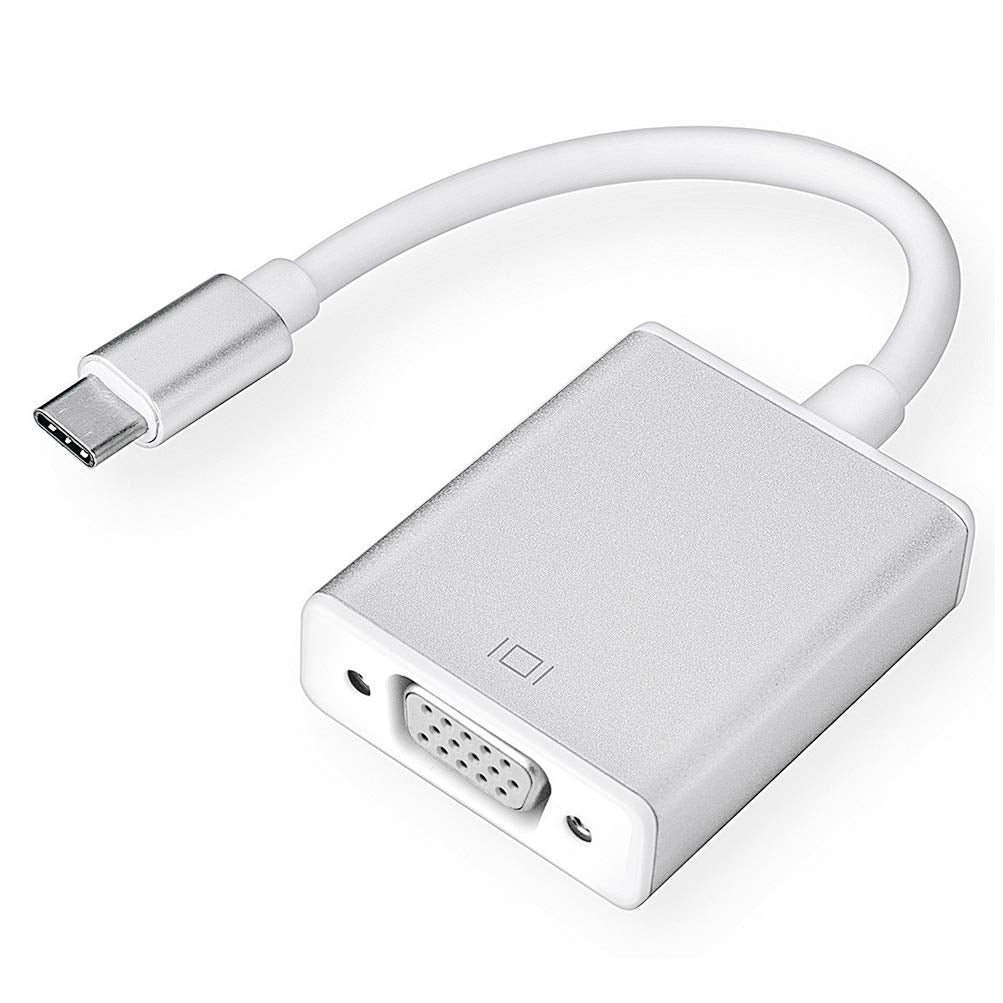 [Australia - AusPower] - USB-C to VGA Adapter, Bincolo USB 3.1 Type C (Thunderbolt 3) to VGA Converter Compatible with MacBook Pro, New MacBook, MacBook Air 2018, Dell XPS 13/15, Surface Book 2 and More 