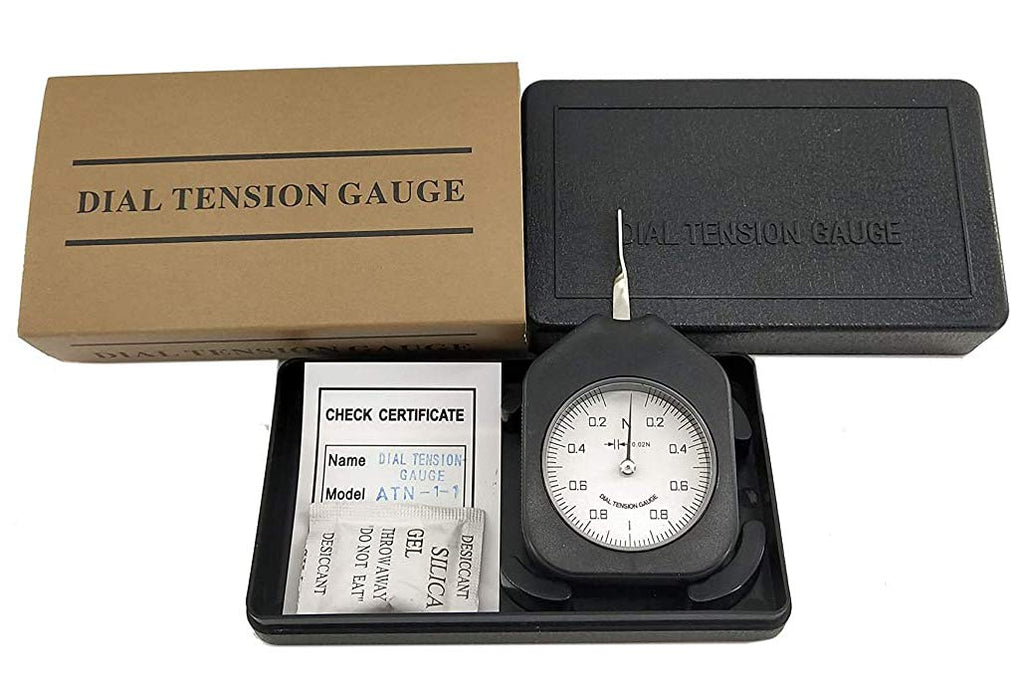 [Australia - AusPower] - HFBTE Tension Meter Tensionmeter ATN-1-1 Dial Tension Gauge Meter Single Pointer Tensionmeter with Pocket Size 0.2-1-0.2N Measurement Range 
