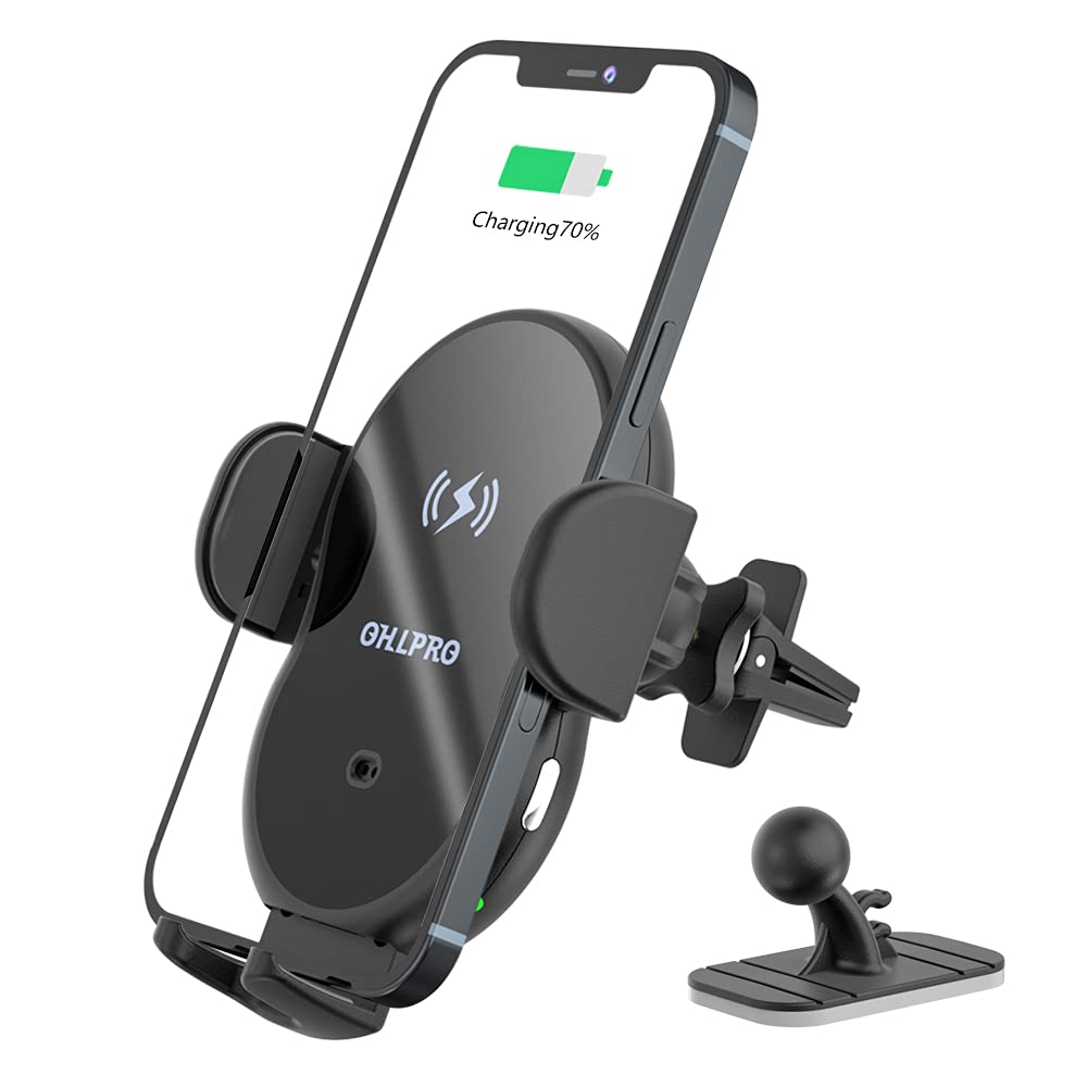 [Australia - AusPower] - Wireless Car Charger Mount, Auto-Clamping Air Vent Car Phone Holder,15W Fast Charging Compatible with MagSafe Car Charger,for iPhone 13 /12 /11 /Xs Max /XS Series , Samsung Galaxy Series, etc 