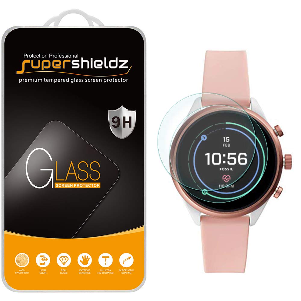 [Australia - AusPower] - (2 Pack) Supershieldz Designed for Fossil Sport Smartwatch 41mm (Gen 4) Tempered Glass Screen Protector, Anti Scratch, Bubble Free 