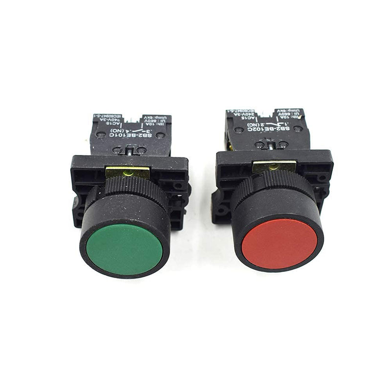 [Australia - AusPower] - LC LICTOP AC 660V Red&Green Momentary Start/Stop NO NC Push Button Switch 