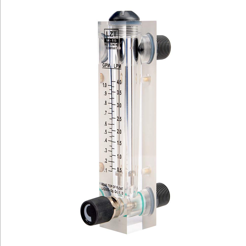 [Australia - AusPower] - tatoko LZT M-15 0.1-1GPM 0.5-4LPM Water Flow Meter Panel Mount Type FlowmeterMeters 