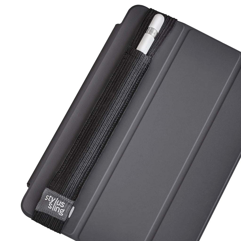 [Australia - AusPower] - Stylus Sling Stylus Holder with USB Adapter Pocket for Apple Pencil (7.9-inch, Black) 7.9-inch 