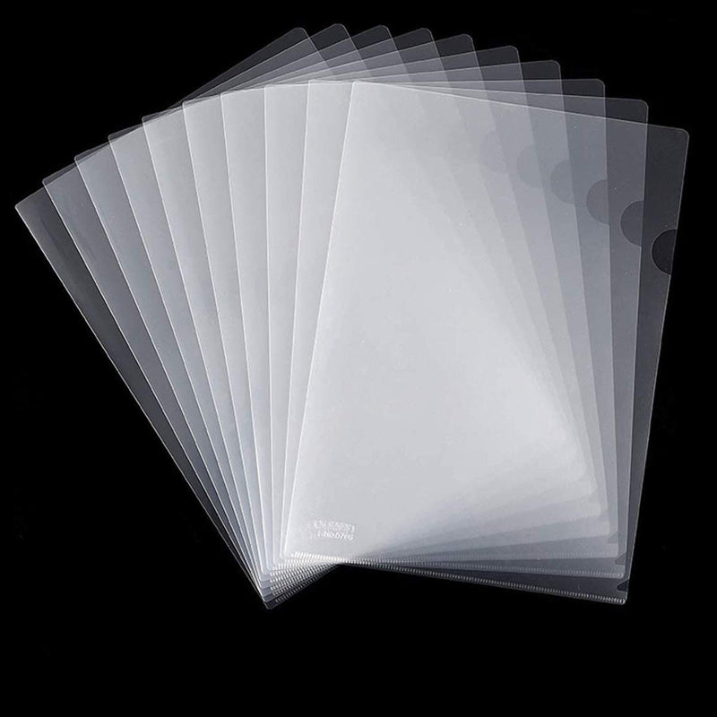 [Australia - AusPower] - Fyess 50PCS Clear Plastic Document Folders, US Letter/ A4 Size 14C (1.4mm) Thick Clear Transparent Document Folders Copy Safe Project Pockets Lightweight Plastic Paper Jacket Sleeve Folders 