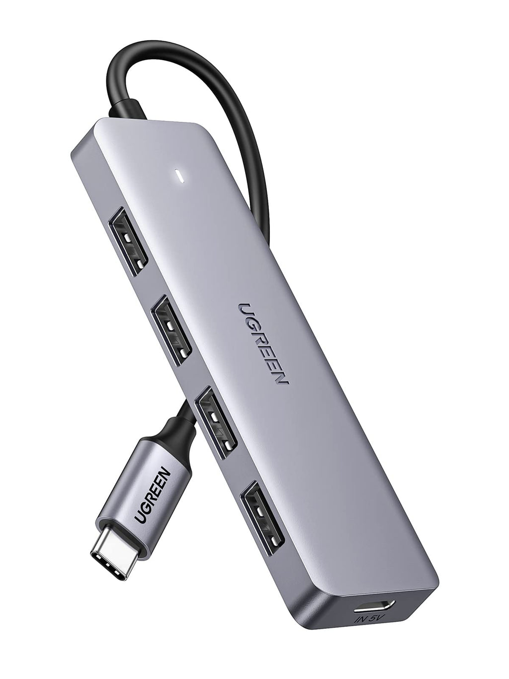 [Australia - AusPower] - UGREEN USB C Hub 4 Ports USB 3.1 Type C to USB 3.0 Hub Adapter with Micro USB for MacBook Pro, iMac, Samsung Galaxy S21 S20, LG, Google Chromebook Pixelbook, Dell XPS, Oculus Rift S, Lenovo Yoga 720 