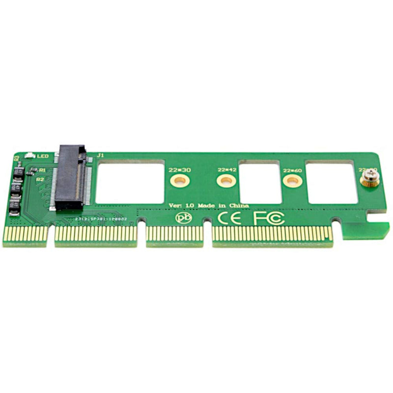 [Australia - AusPower] - JacobsParts M.2 to PCIe NVMe SSD Adapter Card 2242 2260 2280 M2 Drive to Desktop PCI Express x4 x8 x16 Slot, Minimalist Design 