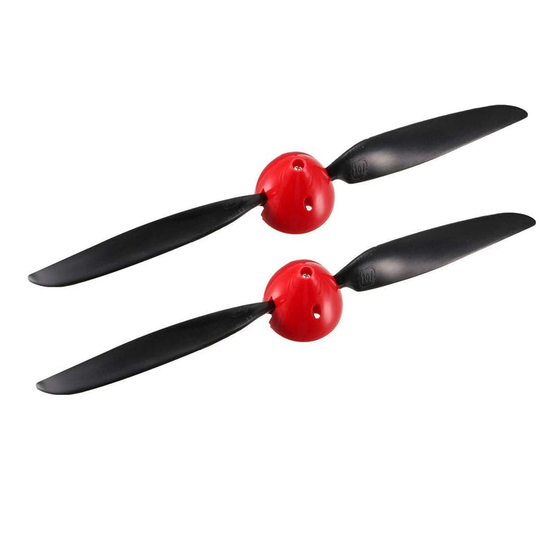 [Australia - AusPower] - uxcell RC Folding Propellers 11x6 Inch Spinner Size D45xH43mm 3mm Motor Shaft Dia. 2-Vane for Airplane Helicopter Nylon 2pcs 