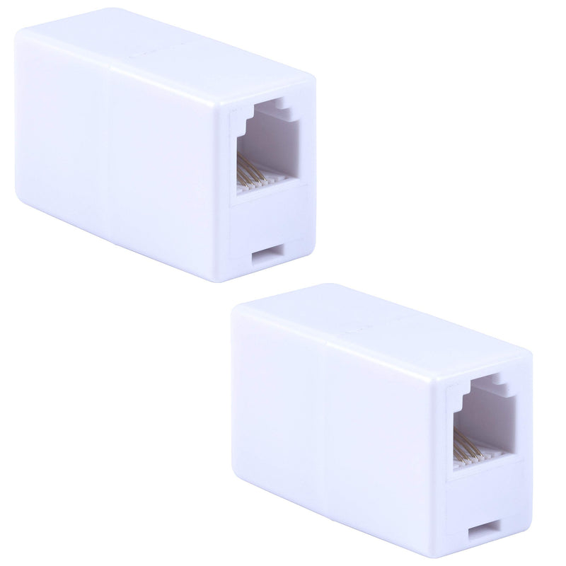 [Australia - AusPower] - Power Gear in-Line Coupler, 2 Pack, Ideal for Telephones, Answering Machines, Modems, Fax Machines, Caller ID Display, White, 46063 - in Line Coupler 
