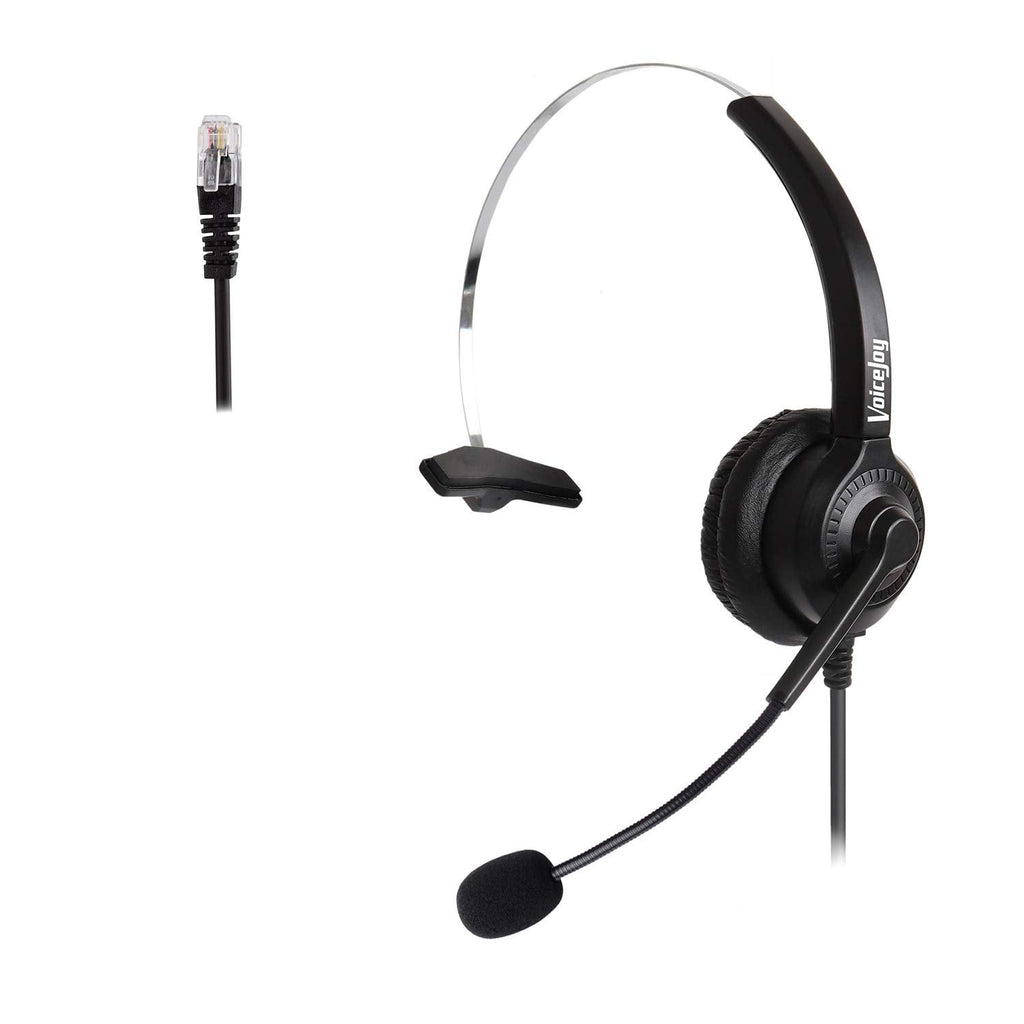 [Australia - AusPower] - Mono Call Center Headset Headphone with Mic for Cisco Unified Telephone IP Phones 7940 7941 7942 7945 7960 7961 7962 7965 7970 and Plantronics M10 MX10 Vista Modular Adapters 