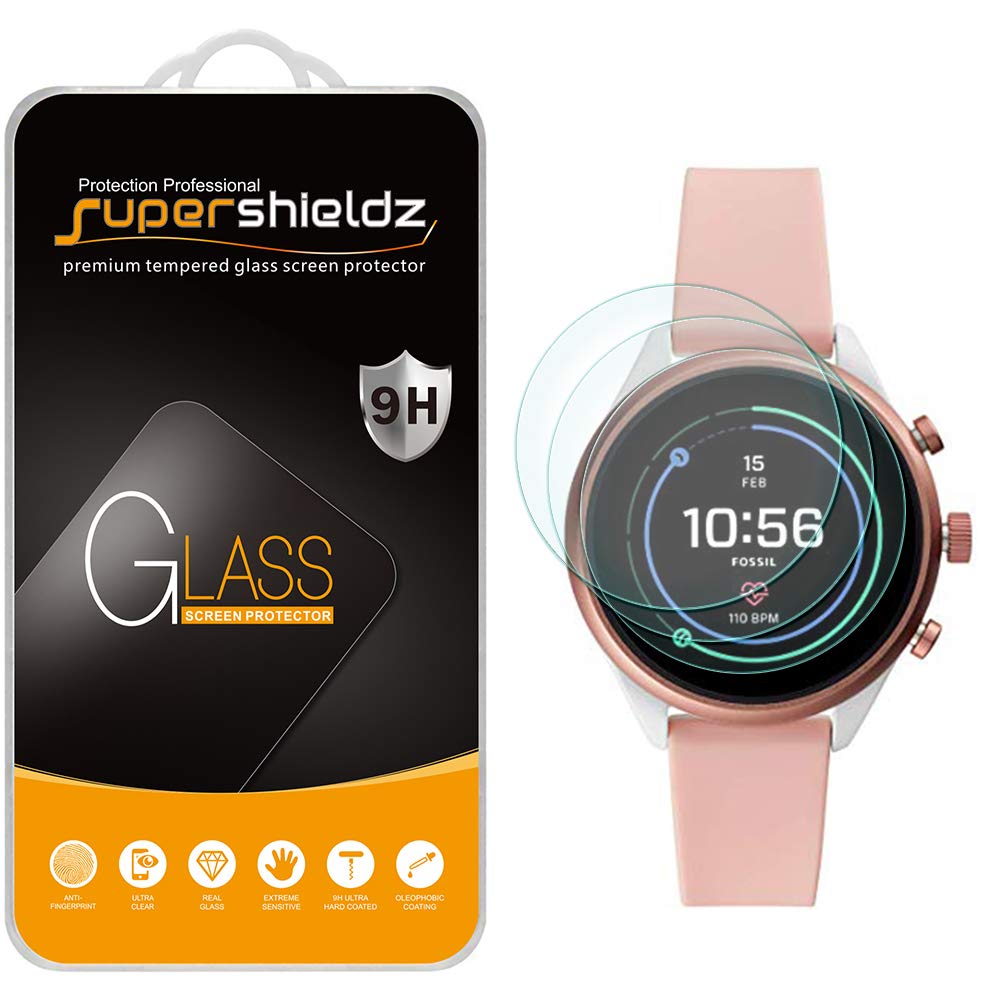 [Australia - AusPower] - (3 Pack) Supershieldz Designed for Fossil Sport Smartwatch 41mm (Gen 4) Tempered Glass Screen Protector, Anti Scratch, Bubble Free 