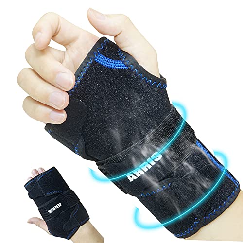 [Australia - AusPower] - Wrist Ice Pack Wrap - Hand Support Brace with Reusable Gel Pack/Hot Cold Therapy for Pain Relief of Carpal Tunnel, Rheumatoid Arthritis, Tendonitis, Sports Injuries, Swelling, Bruises & Sprains 1 Wrist Wrap + 2 Gel Packs 