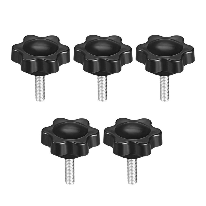 [Australia - AusPower] - uxcell Clamping Handle Screw Knobs Handle Star Knob M4 x 16mm Male Thread 5pcs M4*16 