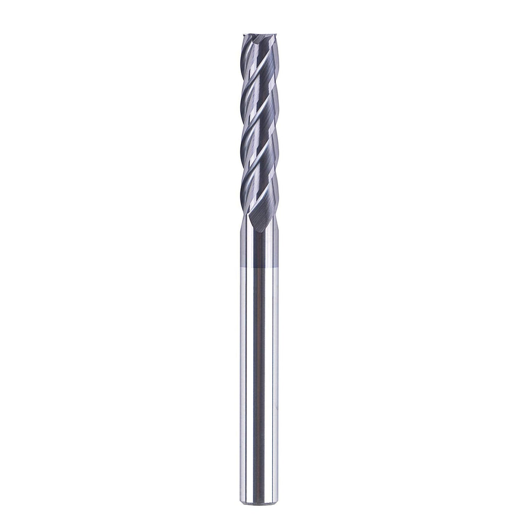 [Australia - AusPower] - SpeTool 12411 4 Flutes Carbide CNC Square Nose End Mill, 1/4 inch Shank Diameter, 3 inch Long, Upcut CNC Router Bit with Coated 