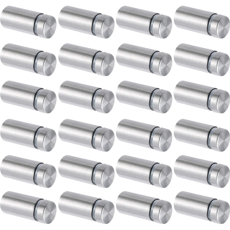 [Australia - AusPower] - 1/2 by 1 Inch Sign Standoff Screws Wall Standoff Sign Holders Screws Mount Glass Acrylic Advertising Nails, 24 Pieces 