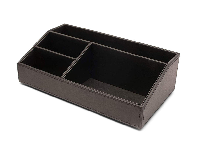 [Australia - AusPower] - Armory by Castle - Leatherette Desk Organizer Caddy - Clutter Organizer for Office, Home, Personal, Employee Office Supplies and Accessories (All-in-one Organizer - Stackable) 
