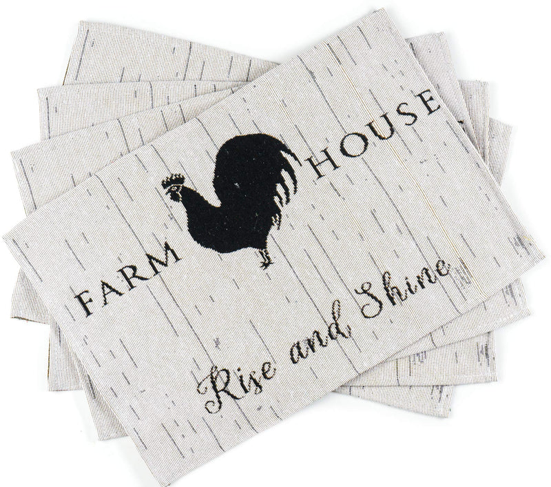 [Australia - AusPower] - CraftMore Farm House Rooster Placemat Set of 4 
