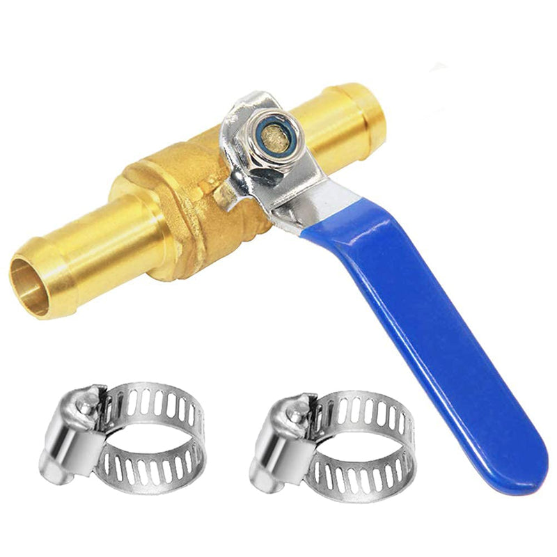 [Australia - AusPower] - Joywayus 5/8" Ball Valve Barb Valve Shutoff Valve Brass Fitting Air Gas Fuel Line Pipe Fittings 5/8"-1PCS 