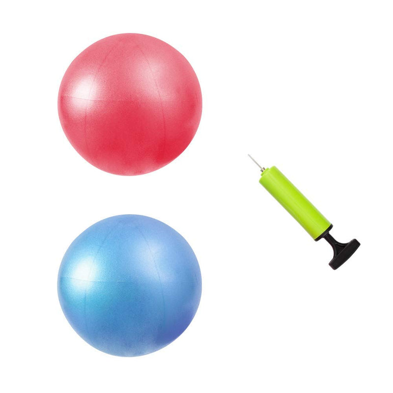 [Australia - AusPower] - Jogi-HHACQUIT Mini Fitness Exercise Ball Kit with Hand Pump for Yoga, Pilates, Body Balance, Core Training and Stability, 8" 