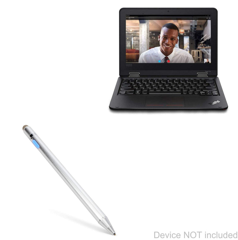 [Australia - AusPower] - BoxWave Stylus Pen Compatible with Lenovo ThinkPad Yoga 11e (5th Gen) (11.6 in) (Stylus Pen by BoxWave) - AccuPoint Active Stylus, Electronic Stylus with Ultra Fine Tip - Metallic Silver 