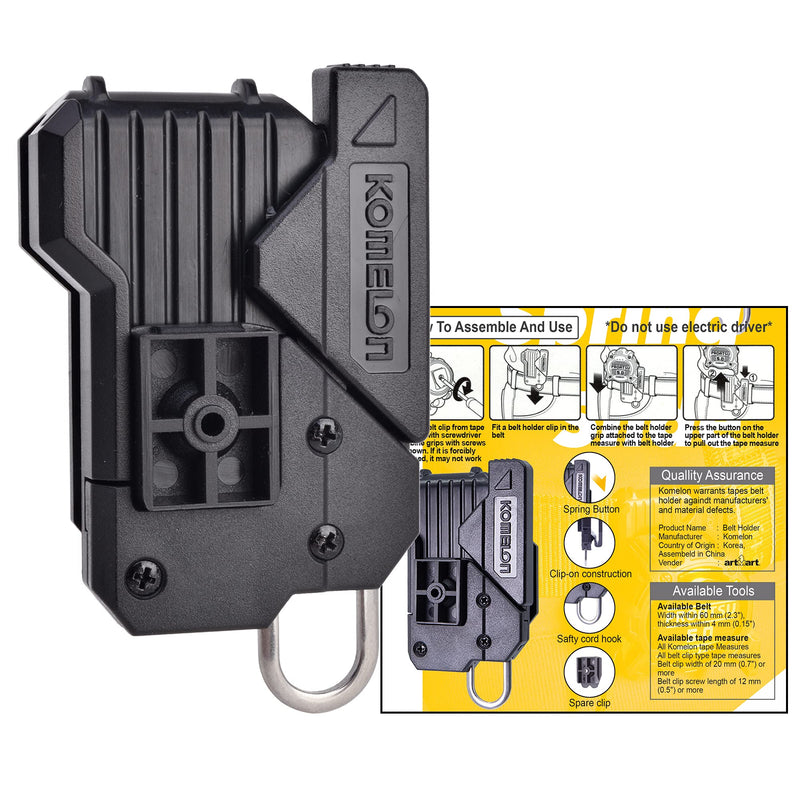 [Australia - AusPower] - New Komelon Belt Clip Holder Quick-Draw Safety Tools for Measuring Measure Tape with English Manual 