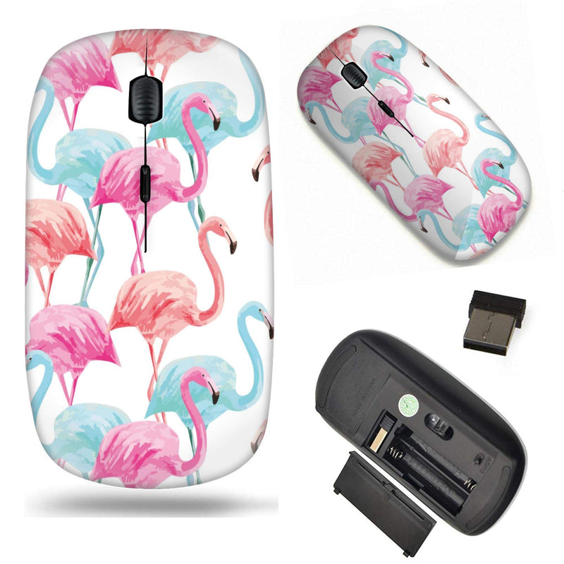[Australia - AusPower] - Wireless 2.4G Computer Laptop Mouse Mice/Trendy Summer Nature Bird red, Pink, Blue Flamingos 