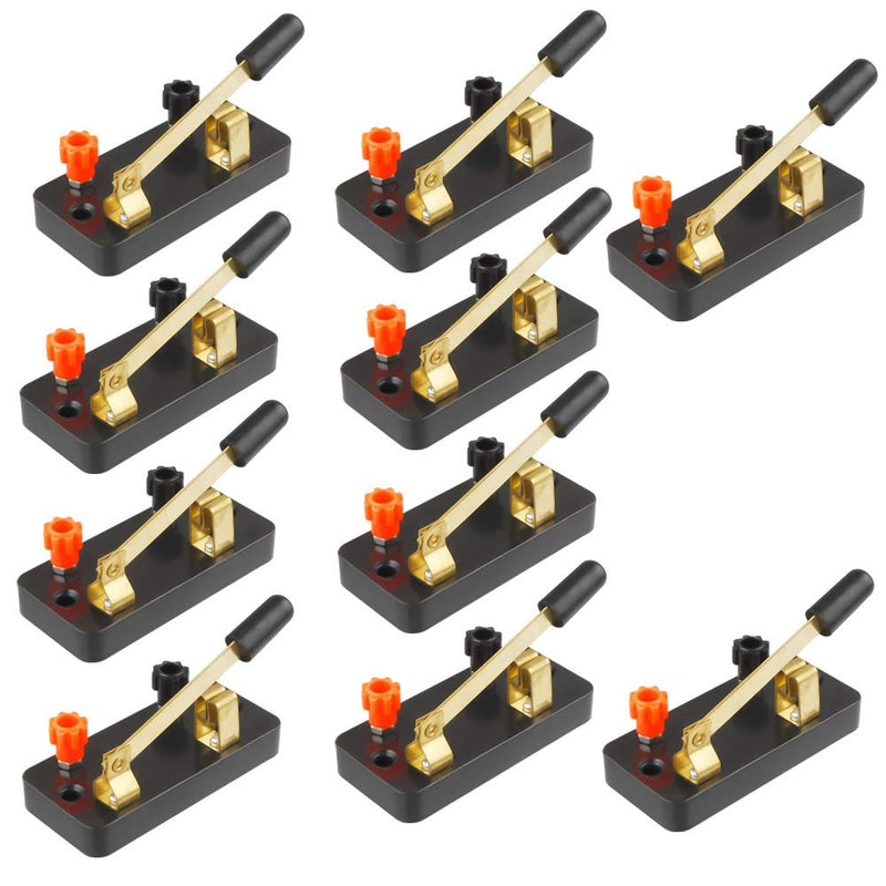 [Australia - AusPower] - tatoko Educational Single Pole Knife Switch Physics Laboratory Equipment Single Pole Single Throw (Spst) Switch 10PCS 