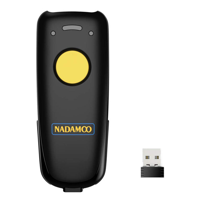 [Australia - AusPower] - NADAMOO Wireless 2D Barcode Scanner Compatible with Bluetooth, 2.4G Wireless & USB Wired Connection, Portable Bar Code Scanner for Inventory Library CMOS Image Reader for Tablet PC, Read 1D 2D QR Code 