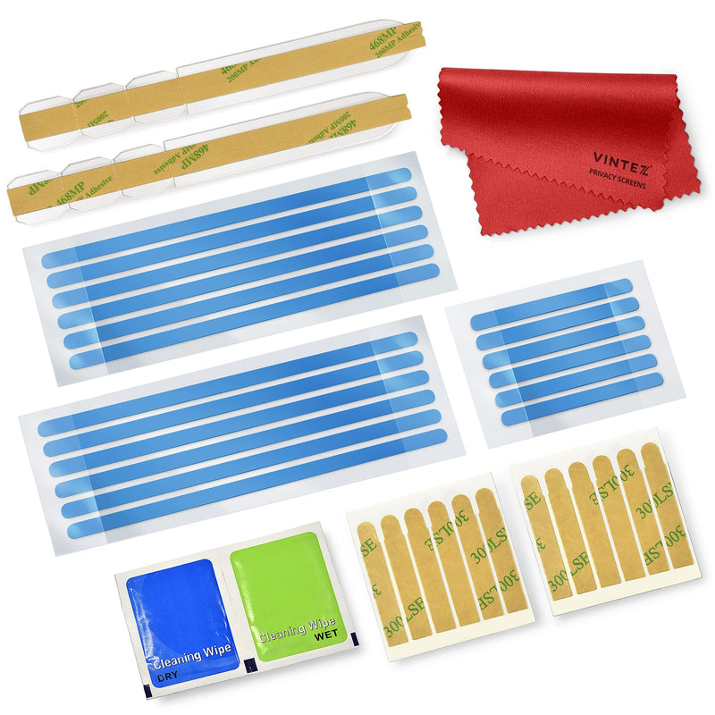 [Australia - AusPower] - Privacy Screen Adhesive Tabs and Strips for Computer Monitors and Laptops - Replacement kit 