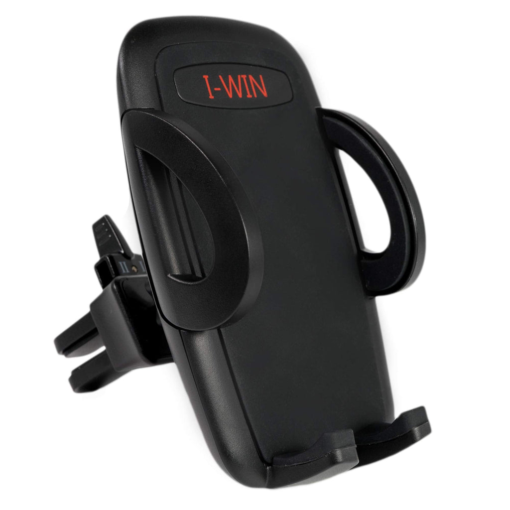 [Australia - AusPower] - I-WIN Car Air Vent Cell Phone Holder | Rubber Clamps | Suitable for Varying Thickness of Vent Blades | Hands-Free Driving | For a Variety of Cell Phones | 5.6 x 3.3 x 2.8 