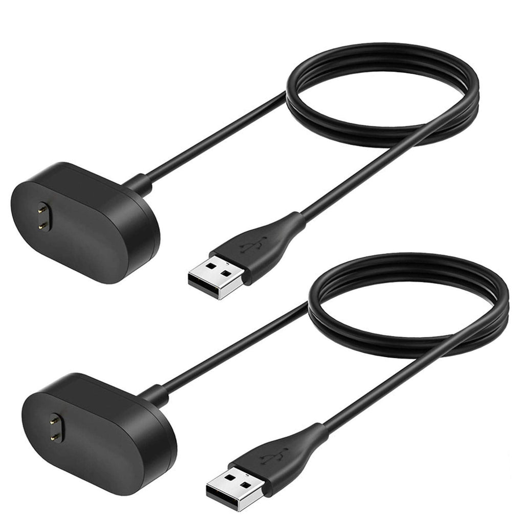 [Australia - AusPower] - NANW 2 Pack Compatible with Fitbit Inspire HR/Inspire Charger Cable (Not for Inspire 2), 3.3ft Replacement USB Charging Cable Cord Clip Dock Accessories Adapter for Inspire/Inspire HR Smartwatch 