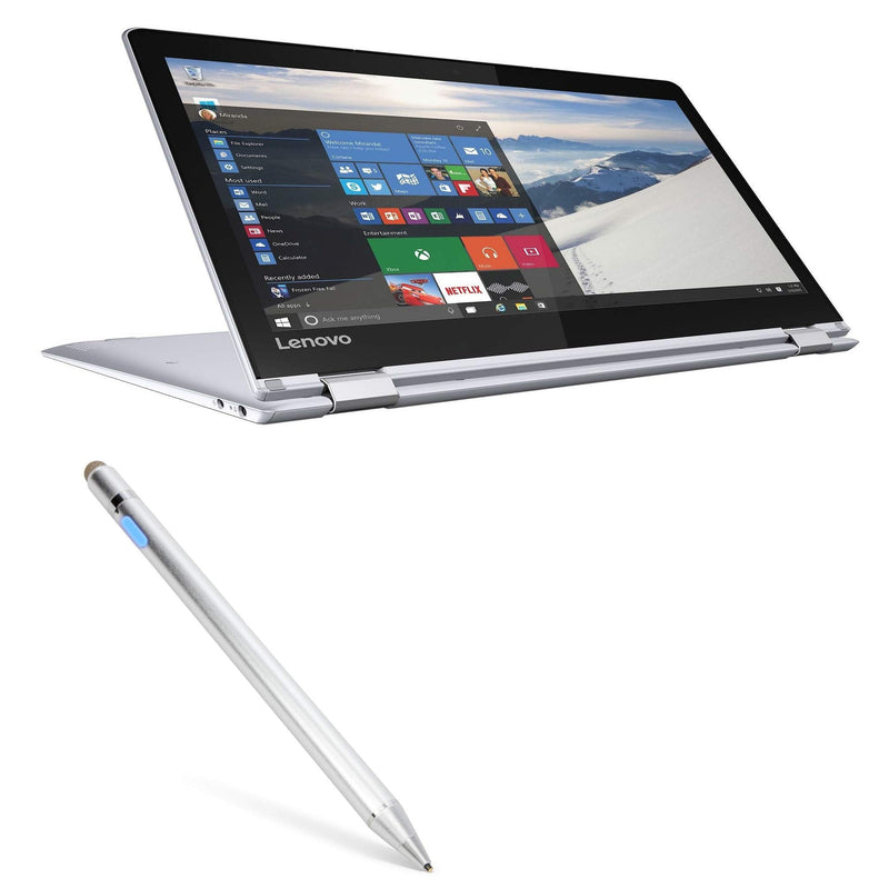 [Australia - AusPower] - BoxWave Stylus Pen for Lenovo Yoga 710 (11 in) (Stylus Pen by BoxWave) - AccuPoint Active Stylus, Electronic Stylus with Ultra Fine Tip for Lenovo Yoga 710 (11 in) - Metallic Silver 