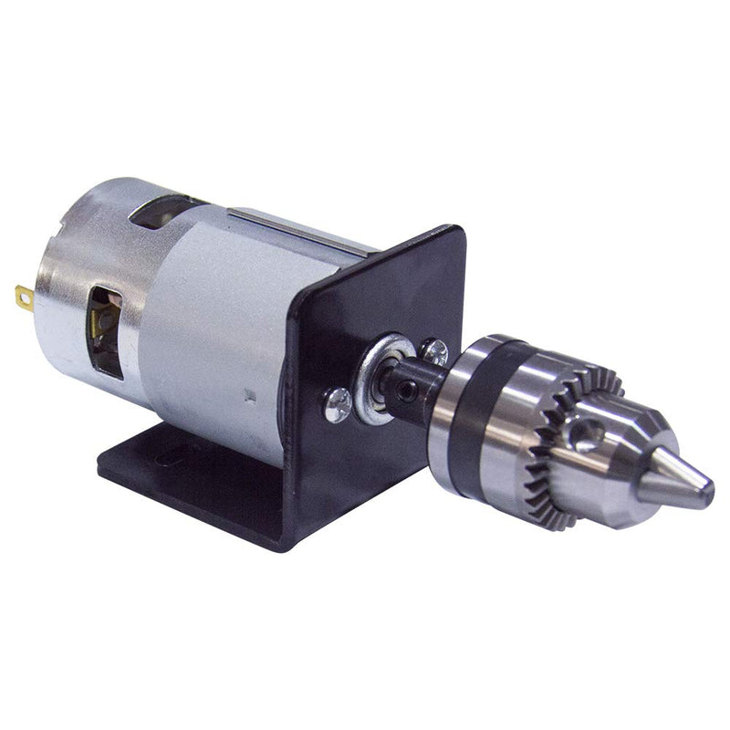 [Australia - AusPower] - BEMONOC 775 DC Motor 12V 12000RPM Lathe Press With Miniature Hand Drill Chuck & Bracket High Speed 775 DC Motor For DIY Assembly 