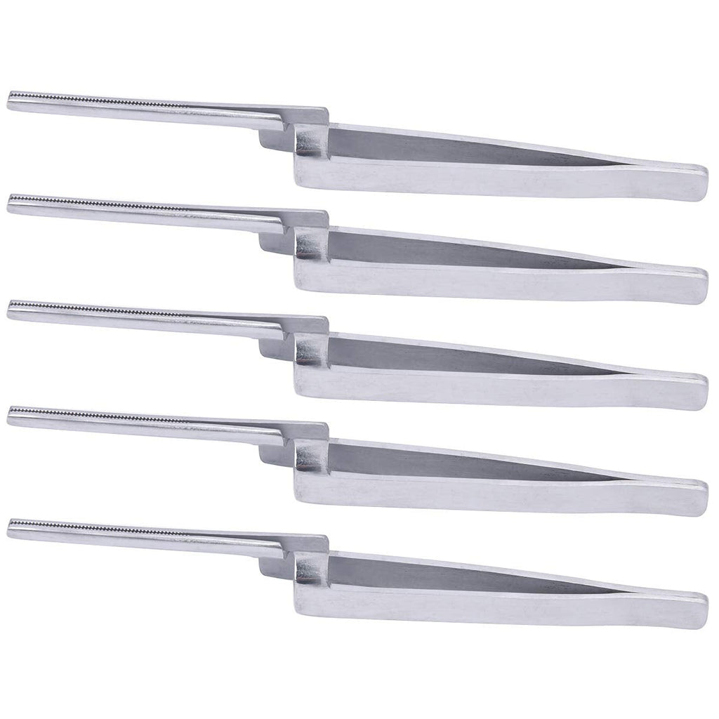 [Australia - AusPower] - ANNWAH 5PCS Dental Articulating Paper Holder - Pliers Straight Holding Stainless Steel Tweezers Hold Firmly The Articulating Paper Forceps Dental Suitable for Dentist Students Household… 