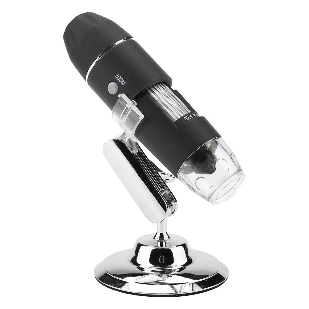 [Australia - AusPower] - Digital Microscope, Walfront Handheld Digital Electronic Microscope 1000X Magnifier 8 LED Adjustable Observation Stand Analog AV Output for TV(US Plug, 110V) 