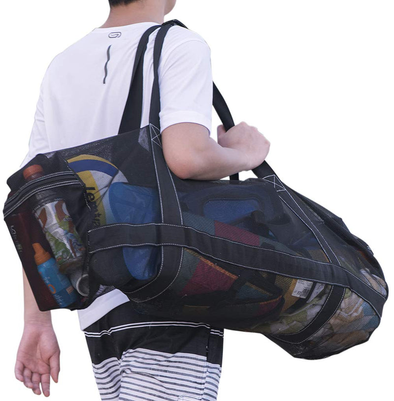 [Australia - AusPower] - XXL Mesh Dive Bag for Scuba or Snorkeling - Diving Snorkel Gear Bags - Extra Large Beach Bags and Totes with Zipper and Pockets - Oversized Beach Duffle Bag Ideal for Your Pool Trip 
