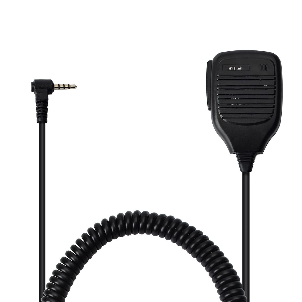 [Australia - AusPower] - HYS Compact Speaker Mic with Reinforced Cable 1 Pin Handheld Shoulder Remote Speaker Microphone with PTT for BF-UV3R BF-T1 Walkie Talkie Two Way Radio 