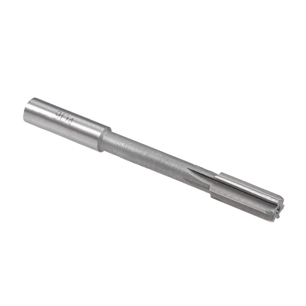 [Australia - AusPower] - uxcell Chucking Reamer 9mm, H8 HSS Lathe Machine Reamer 6 Straight Flutes, Round Shank Milling Cutting Tool, for Metal Non-Ferrous Metal Copper 