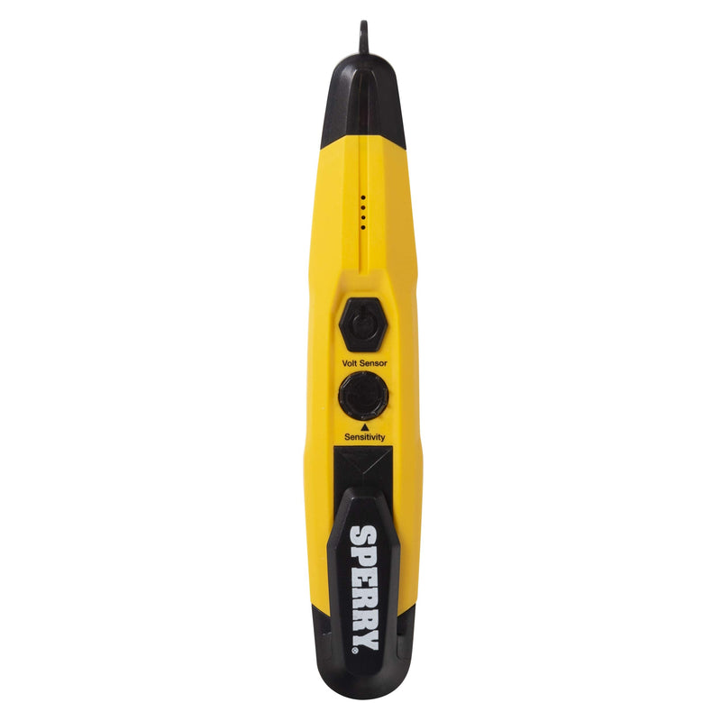 [Australia - AusPower] - Sperry Instruments VD6509 Adjustable Non-Contact Detector with Flashlight, cETLus Listed, Lifetime Warranty, 1, 5 Clams/Master Voltage Tester, yellow 