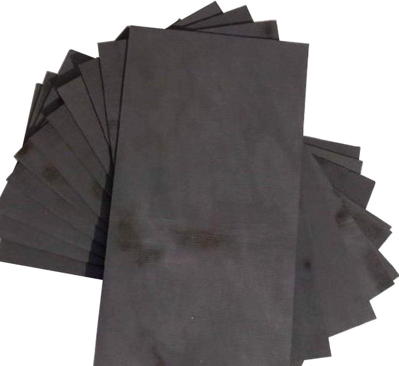 [Australia - AusPower] - 2pcs 3x30x150mm 99.99% Pure Graphite Electrode Rectangle Plate Sheet 