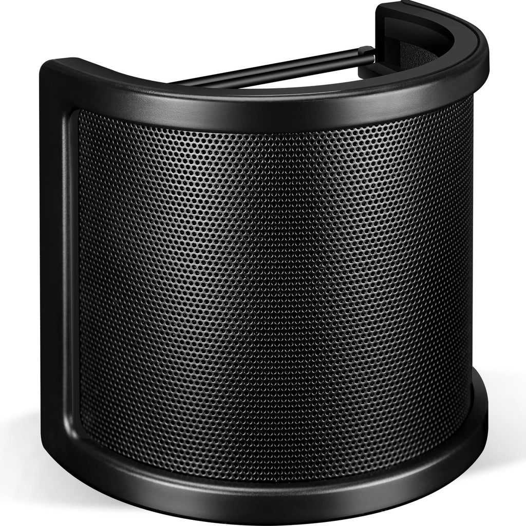 [Australia - AusPower] - Pop Filter,Aokeo [Upgraded Three Layers] Metal Mesh & Foam & Etamine Layer Microphone Windscreen Cover Handheld Mic Shield Mask,Microphone Accessories for Vocal Recording,Youtube videos,Streaming 