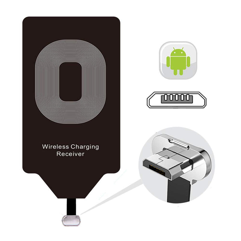 [Australia - AusPower] - Wireless Charger Receiver Qi Charging Adapter for Samsung Galaxy S5 S4 S3 Note 4 J7 A9 A8 Pro A7 LG G4 G3 Stylo 3 Plus 2 V10 K20 K30 X Max Moto G5 G5s E5 Sony Z3 Google Xiaomi Android Cordless Charge 