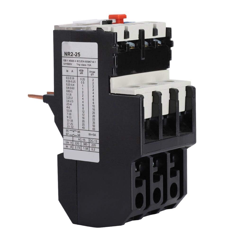 [Australia - AusPower] - NR2-25 Electric Overload Relay Adjustable Motor Protection Thermal 50-60hz(12-18A) 12-18A 