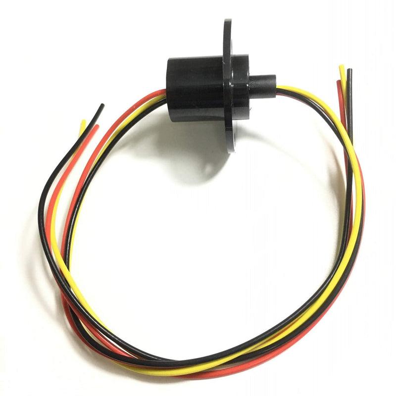 [Australia - AusPower] - Taidacent 3 Wires 4 Wires 5A 10A 15A 30A Electrical Slip Ring Collector Ring Rotary Electrical Contact Joint Rotary Connector Commutator (3 Wires 10A Diameter 22mm) 3 Wires 10A Diameter 22mm 