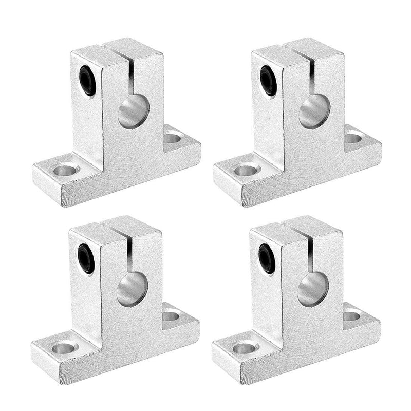 [Australia - AusPower] - uxcell 4PCS SK8 Aluminum Linear Motion Rail Clamping Rod Rail Guide Support for 8mm Diameter Shaft 