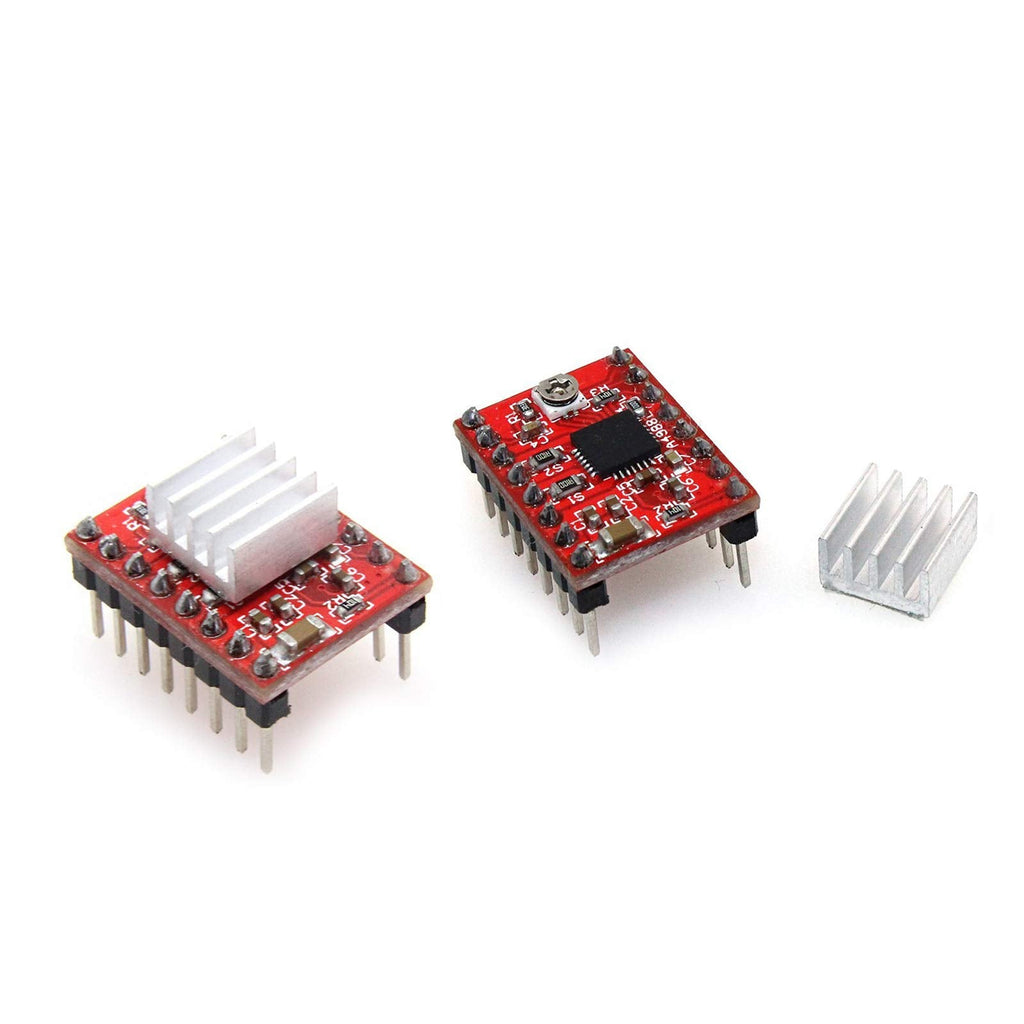 [Australia - AusPower] - A4988 Stepper Motor Driver Module for Pololu RepRap 3D Printer StepStick (Pack of 2) 