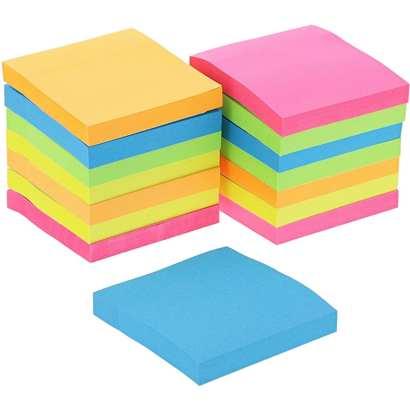 [Australia - AusPower] - Neon Colored Note Pads (15 Pack, 100 Sheets) 