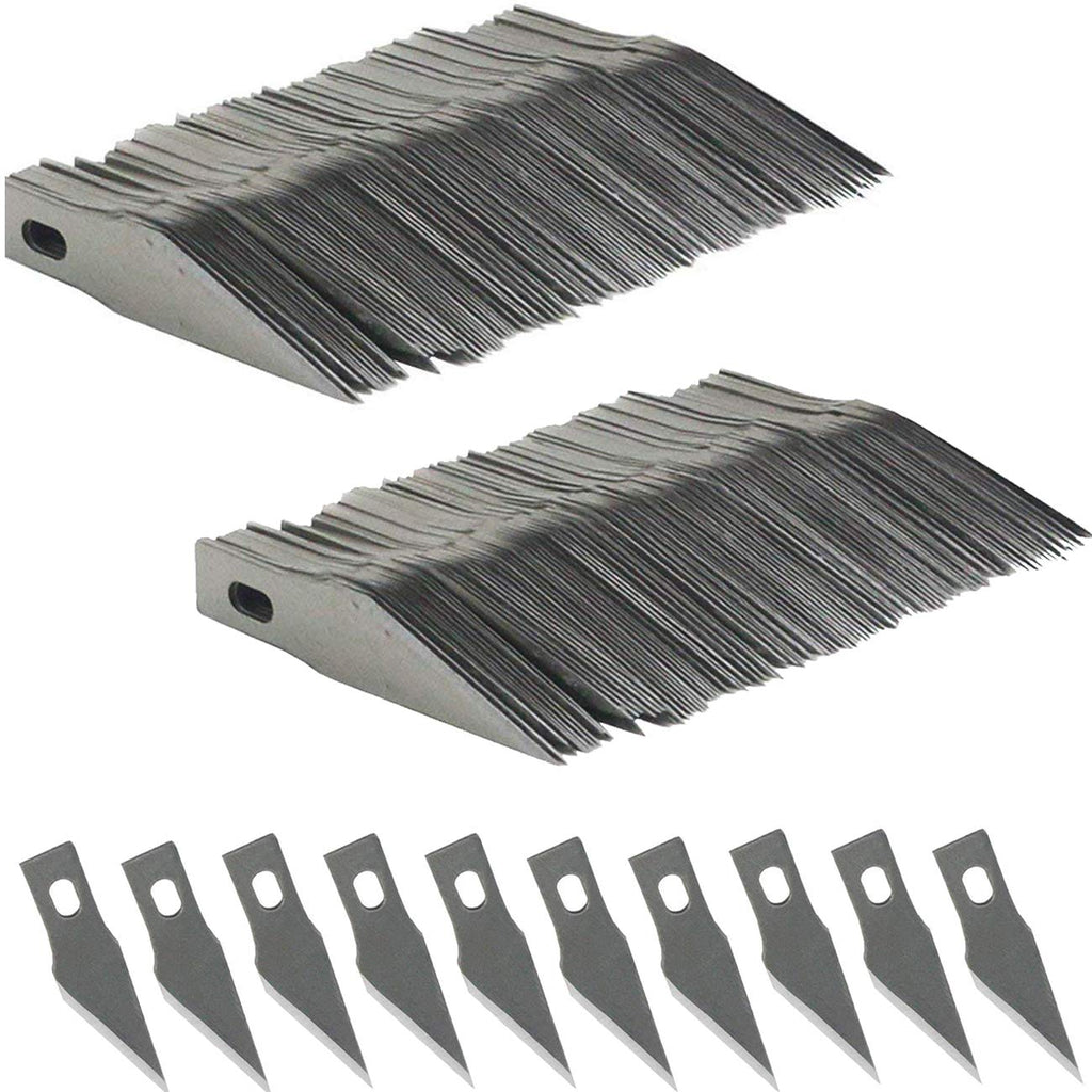 [Australia - AusPower] - TIHOOD 200PCS #11 Replacement Hobby Blade/Steel Craft Knife Blades 