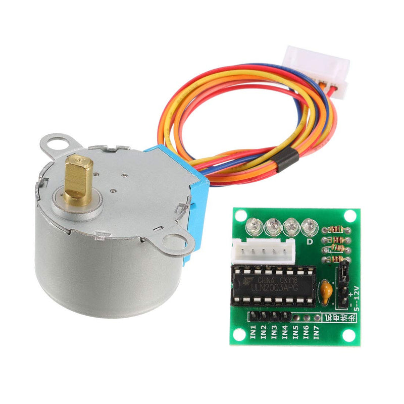 [Australia - AusPower] - uxcell DC 5V Micro Stepper Motor 28BYJ-48 With 5V ULN2003 Drive Test Module Board 5 Line 4 Phase 