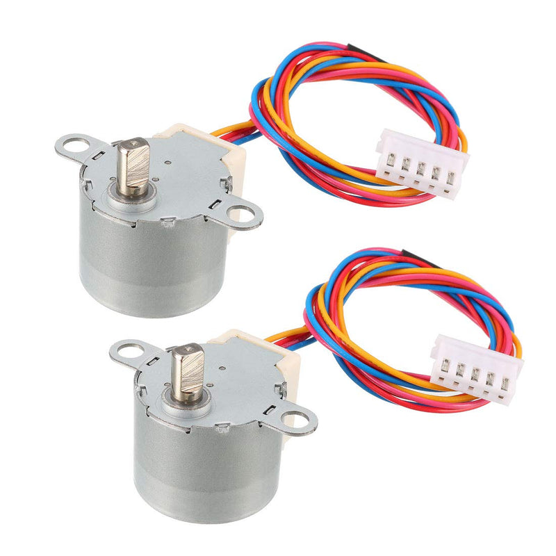 [Australia - AusPower] - uxcell 2PCS 24BYJ48 DC 12V Reduction Stepper Motor Micro Reducer Stepping Motor 4-Phase 5-Wire 